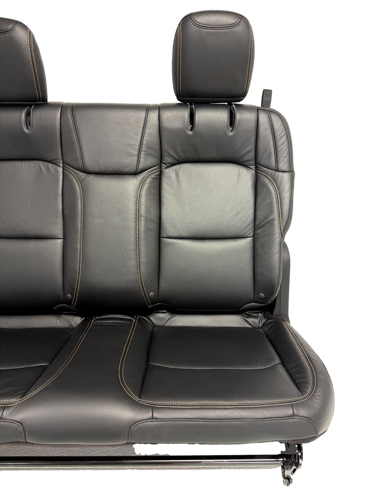 2018 - 2026 Jeep Wrangler JL Seats Set, 2-Door MOPAR Black Leather Orange Stitch