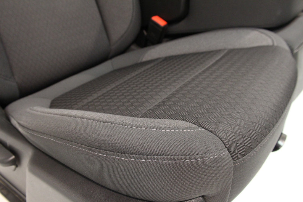 2019 - 2026 Chevy Silverado Split Bench Seat, LT Black Cloth w/ Power Driver