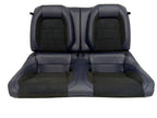 24-26 Mustang Dark Horse Coupe Seats Set, Black Indigo Blue Leather Suede