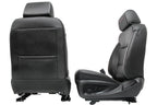 2014 - 2019 Sierra Chevy Silverado Seats Set, High Country Power Black Leather