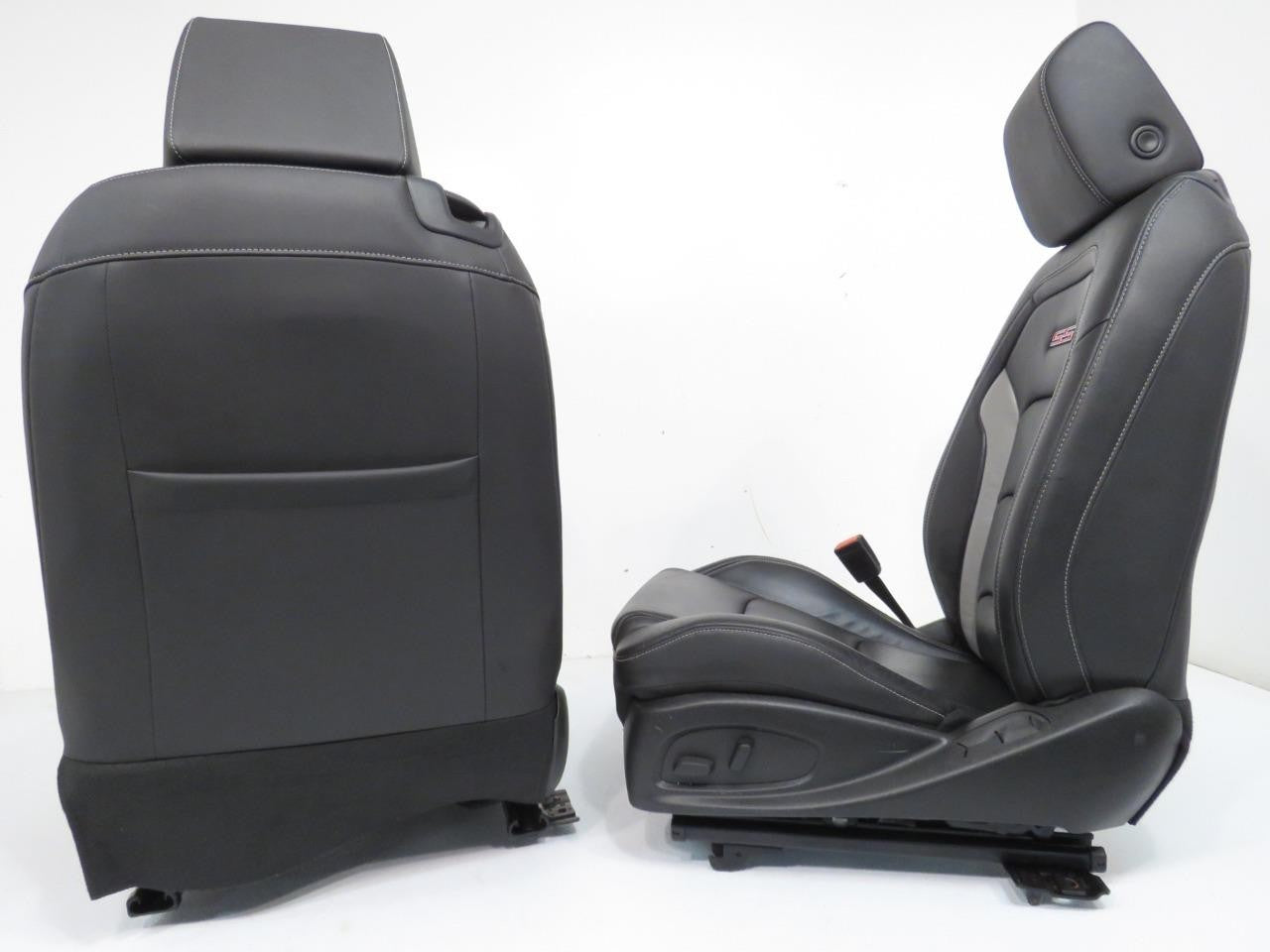 2016 - 2024 Camaro Seats, Front Rear Coupe, 2SS Black Leather Heated Ventilated