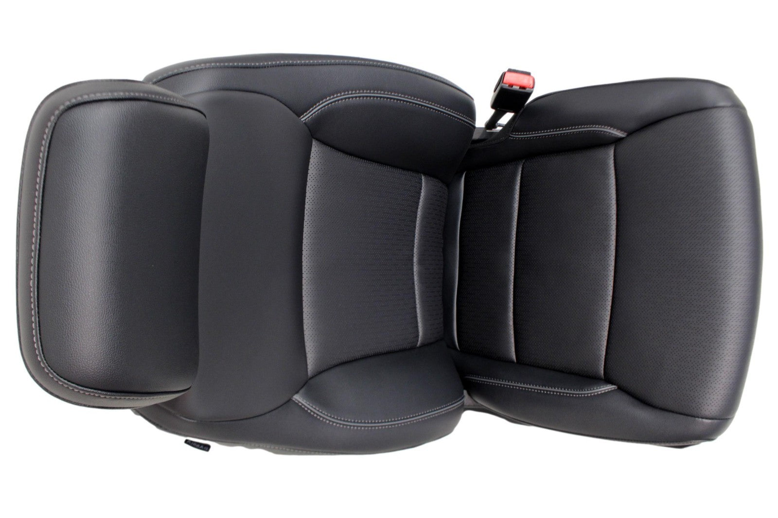 2021 - 2026 Ford F150 Super Duty Crew Cab Seats, Lariat Black Leather Heat Cool