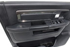 2013 - 2018 DS Ram Door Panels, Crew Cab Laramie Black w/ Switches OEM Mint