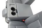 1999 - 2016 Ford Super Duty Steel Gray Vinyl Seats with Center Console Jump Seat