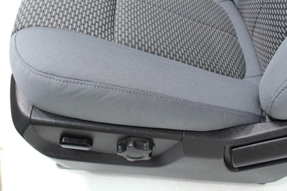 1999-2016 Ford Super Duty Steel Gray Cloth Seats with Center Console Jump Seat