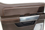 2023 - 2025 Ford Super Duty King Ranch Door Panels, Full Set, Brown Leather OEM