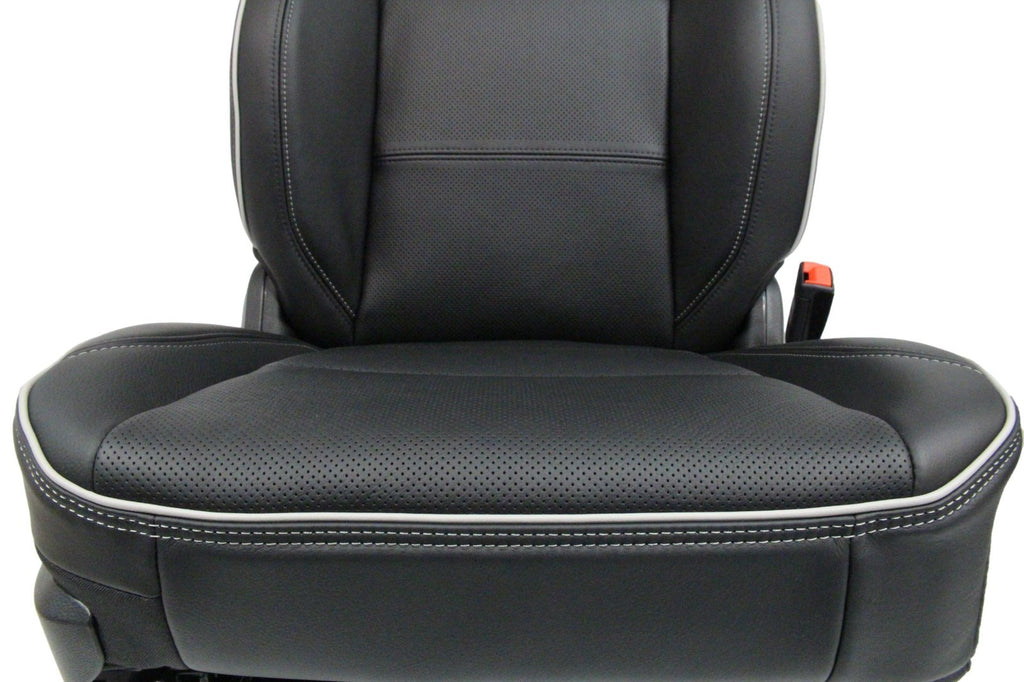 2019 - 2026 Ram 2500 3500 HD Seats Set, Rebel Black Leather Crew Cab Heat Cool
