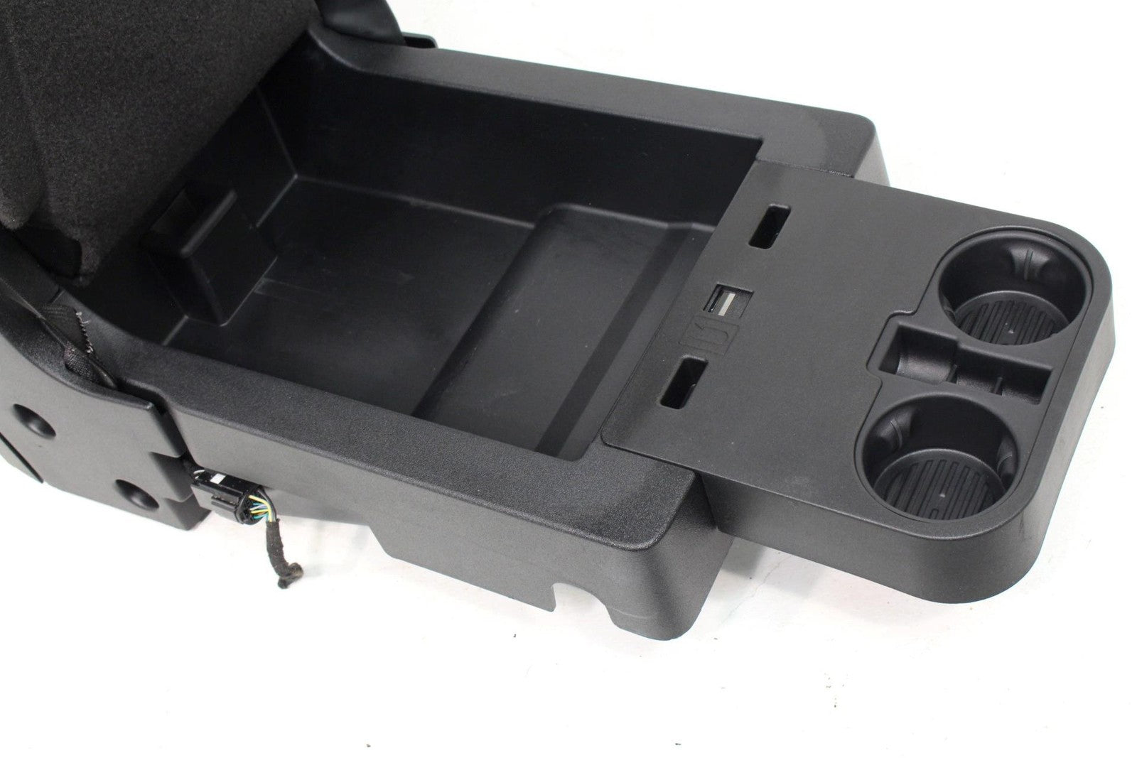 2015 - 2024 Ford F150 F250 Super Duty Jump Seat Center Console Black Leather Kit