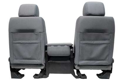 1999-2016 Ford Super Duty Steel Gray Cloth Seats with Center Console Jump Seat