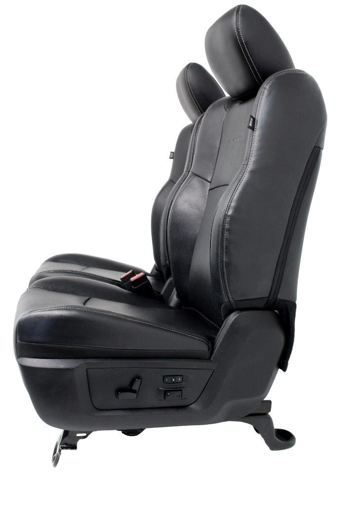 2002 - 2018 Ram Front Seats, Laramie Black Leather Heated Cooled w/ Memory