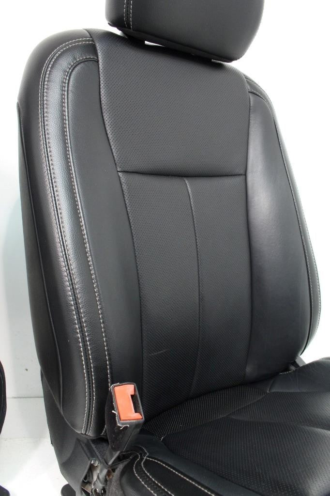 2015 - 2022 Ford F-150 Super Duty Front Seats, Lariat Black Leather Heated Cool