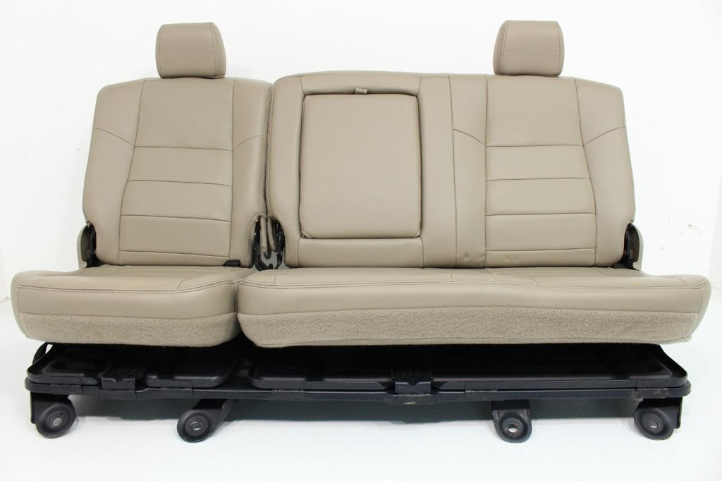 1999 - 2007 Ford Super Duty Crew Seats Set, Power Heat Bucket Tan Leather Lariat