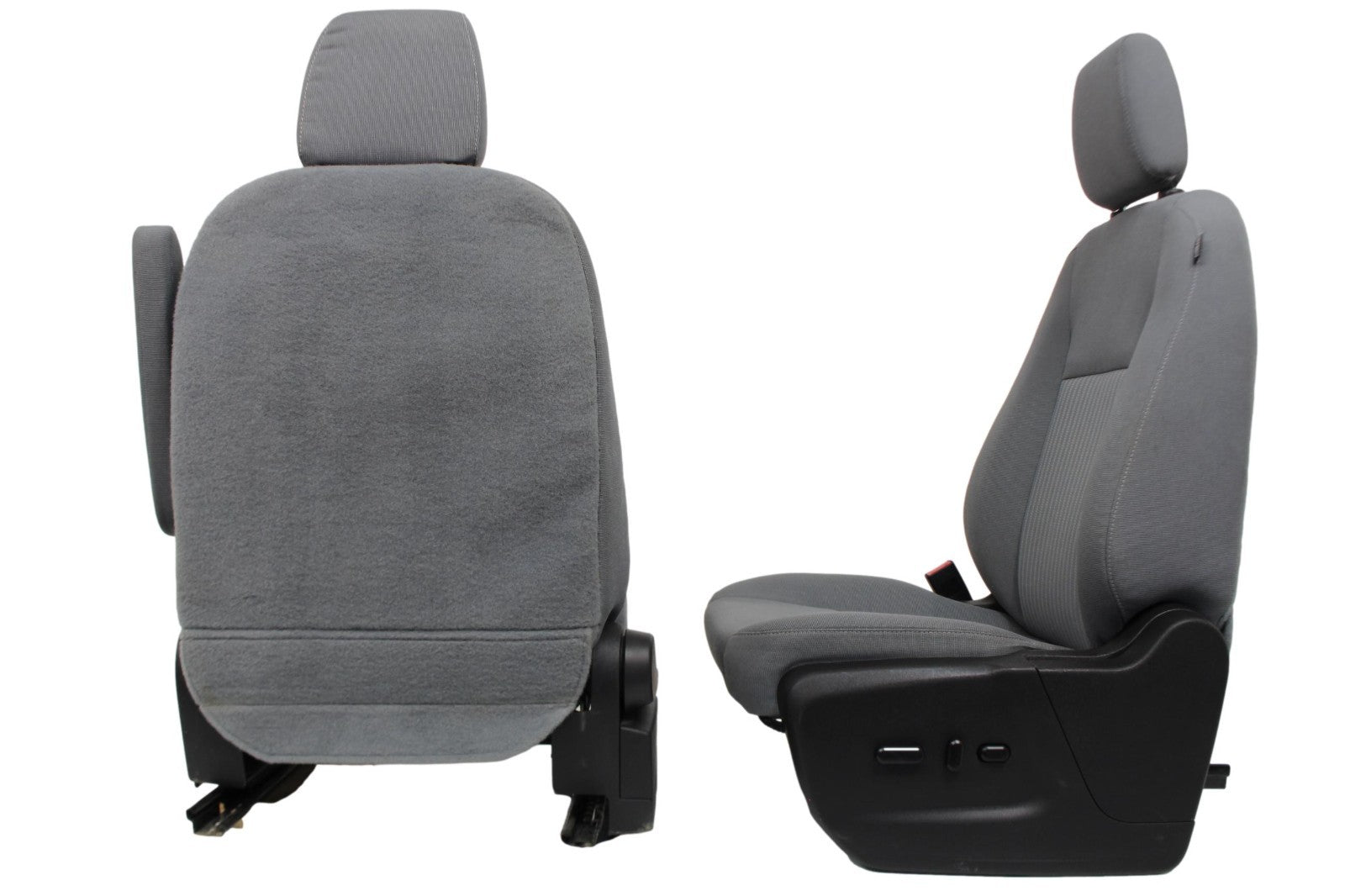 2015 - 2024 Ford Transit Front Seats, Gray Cloth w/ 10-Way Power Driver Seat