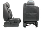 99-07 Sierra Silverado Front Seats, Dark Pewter Leather, Power 2-Way Lumbar