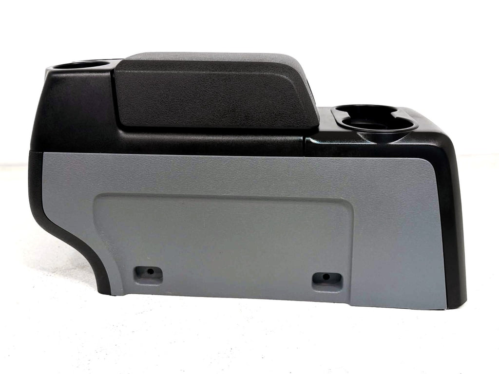 2009 - 2014 Ford F150 Center Console w/ Armrest Storage & Cupholders, Gray Black