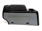 2009 - 2014 Ford F150 Center Console w/ Armrest Storage & Cupholders, Gray Black