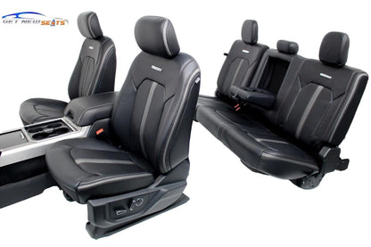 15-22 Ford F150 F250 Platinum Heated Cooled Massage Leather Seat Console Set