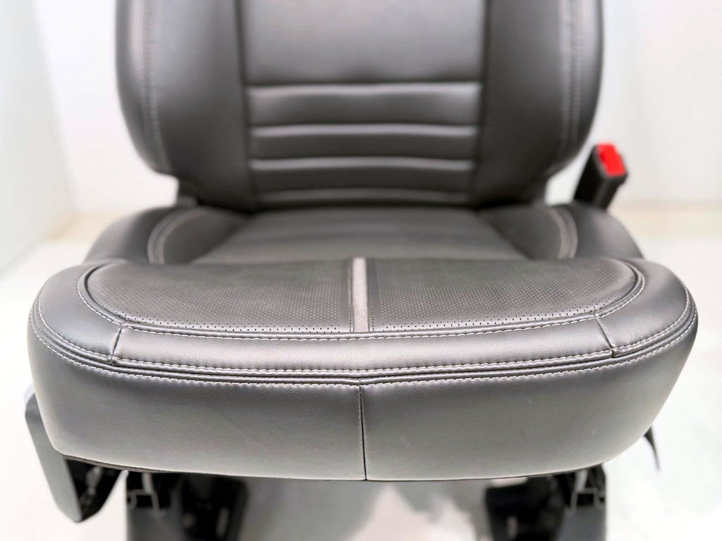 2021 - 2026 F-150 Super Duty Platinum Seats Set, Black Leather Gray Massaging