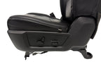 2002 - 2018 Dodge Ram Seats Set, Crew Cab Katzkin Black Leather Powered Heated