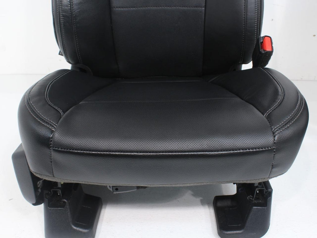 2015-2022 Ford F150 Super Duty Lariat Front Seats, Black Leather Heat Ventilated