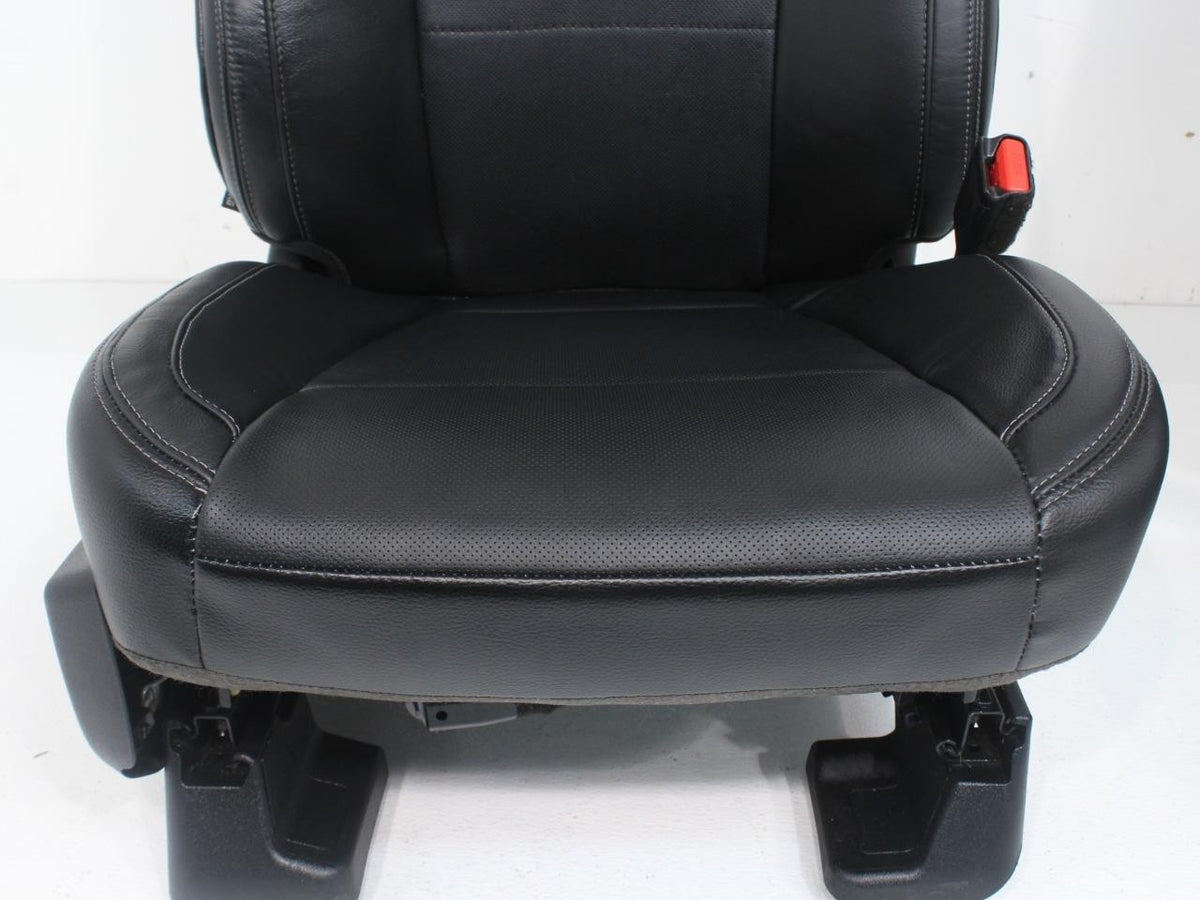 2015-2022 Ford F150 Super Duty Lariat Front Seats, Black Leather Heat Ventilated