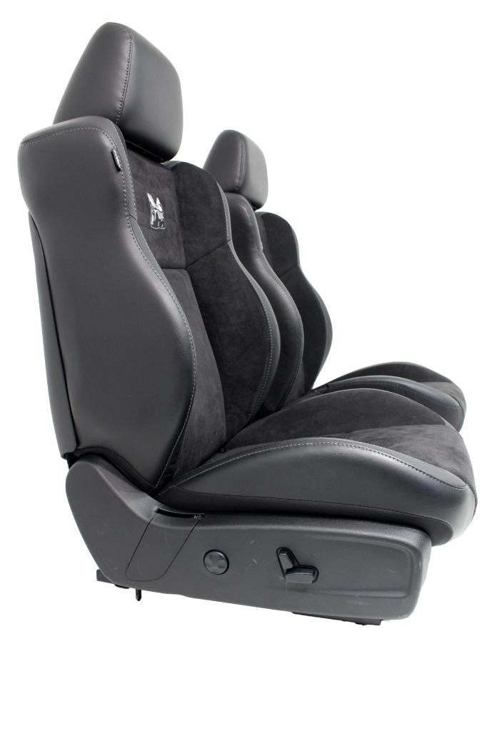 11-23 Dodge Charger SRT Seats, Scat Pack Black Alcantara Leather w/ Heat Cool