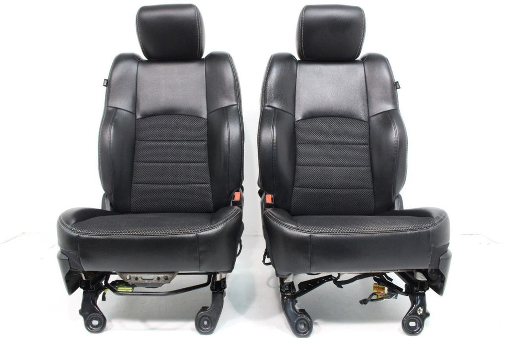 2002 - 2018 Dodge Ram Front Bucket Seats, Sport Black, OEM Powered Heated