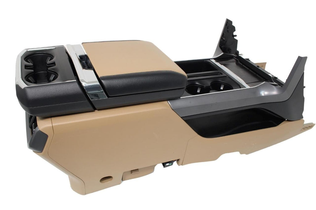 2021 - 2025 FORD F150 Center Console & Install Kit, Tan w Work Station Armrest
