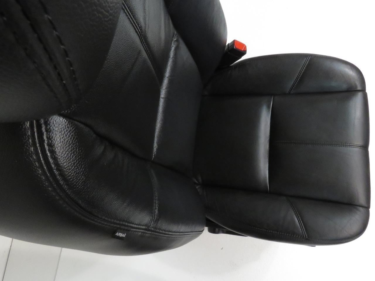 2007 - 2014 GM Silverado Tahoe Front Seats, LT Black Leather Lumbar Power Heated
