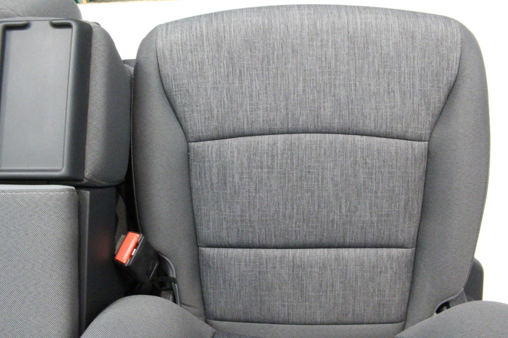 2021 - 2026 Ford F150 Front Seats, XL Slate Gray Cloth Manual Gray w/ Jumpseat