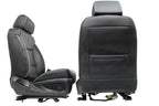 2014 - 2019 Sierra Chevy Silverado Seats Set, High Country Power Black Leather