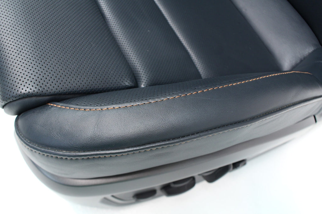 2020 2024 Porsche 911 992 Sport Seats 18-Way Graphite Blue Leather Cognac Stitch