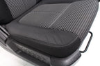 2009 - 2014 Ford F150 Front Seats, XL Black Gray Two-Tone Cloth, w/ Lumbar