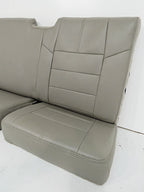 2008 - 2010 Ford Super Duty Supercab Ext Cab Rear Seats,  Stone Gray Leather OEM