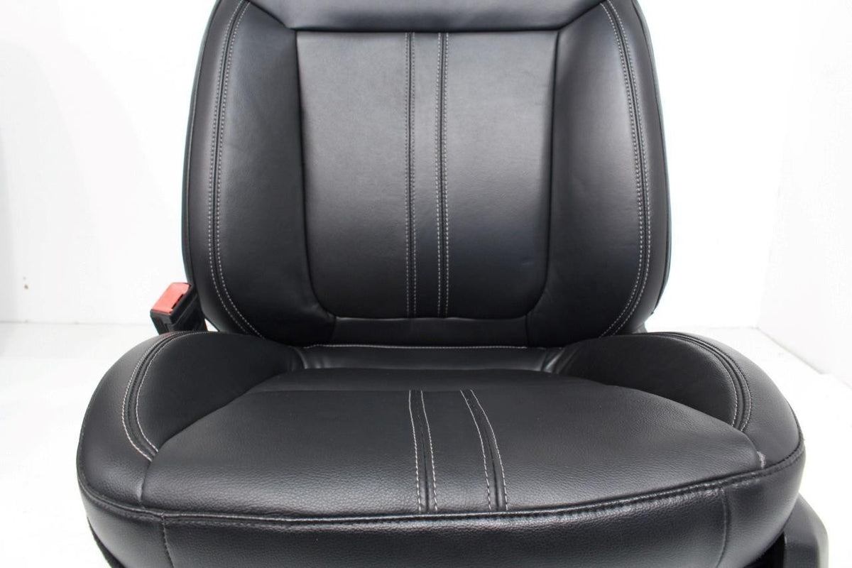 2019 - 2023 Ford Ranger Seat Set, Lariat Heated Black Leather Front & Rear OEM