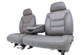 1995-2000 Tahoe Sierra Silverado Seats 60-40 Bench Gray Leather Power w/ Folding