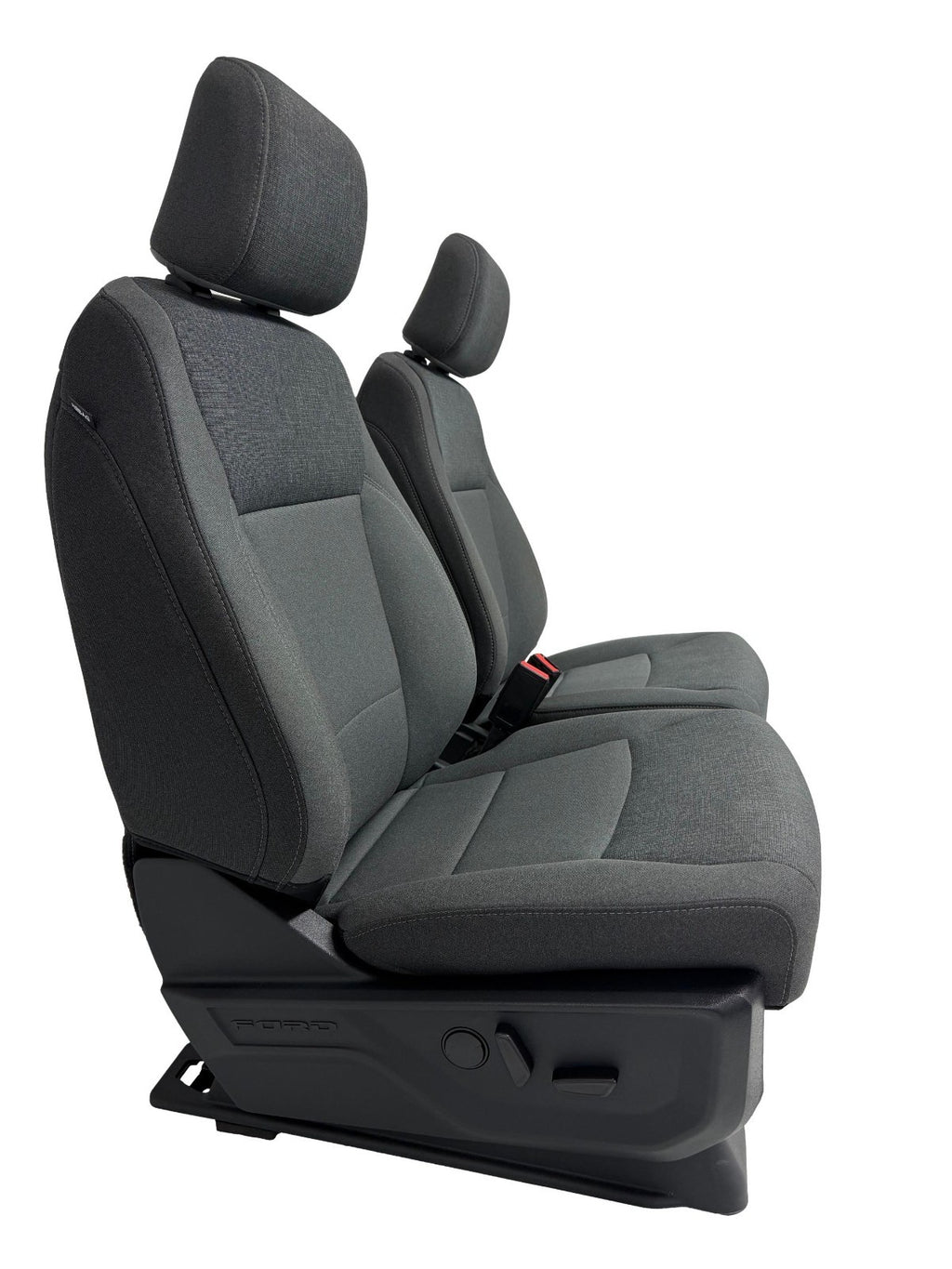 2021-2026 Ford F-150 Front Seats, XLT Mid 302A Gray Cloth OEM Dual Power Heated