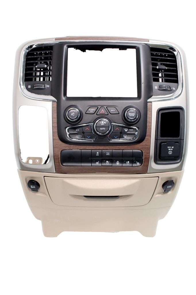 2013 - 2018 Dodge Ram Tan Leather Center Console Jump Seat Complete Kit