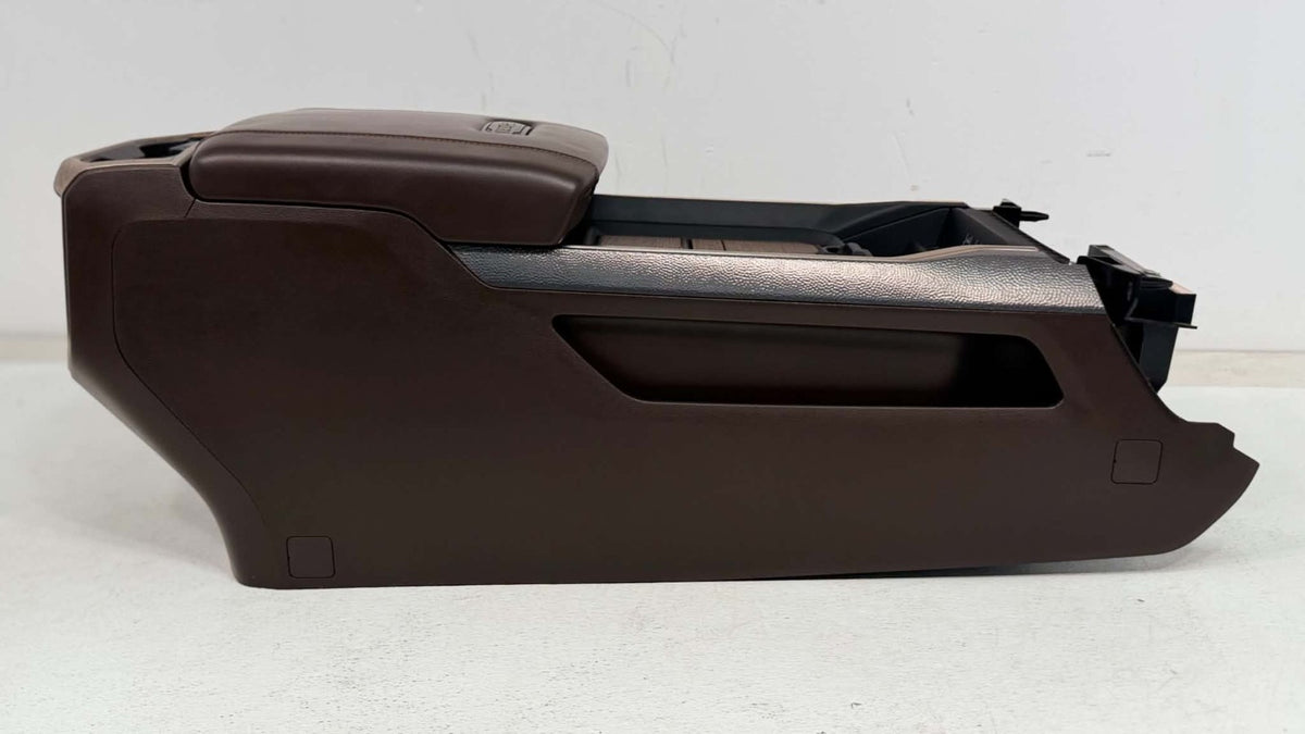 2019 - 2026 DT Ram 1500 Center Console, Brown Leather LONGHORN Wireless Charging