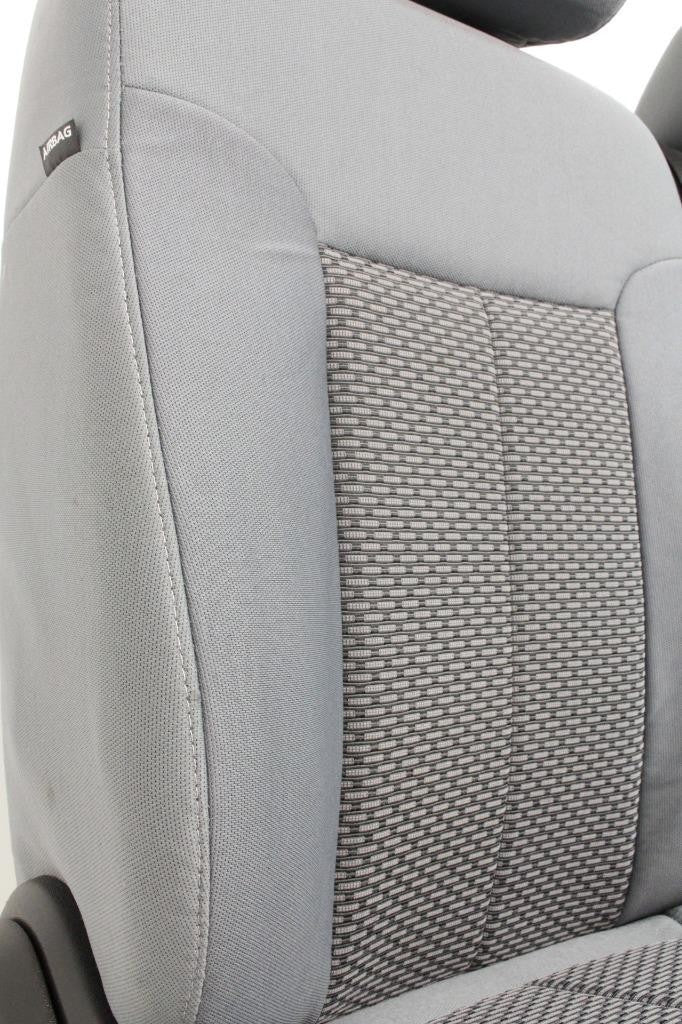 1999 - 2016 Ford Super Duty Front Seats, XL Steel Gray Cloth Bench w/ Jumpseat