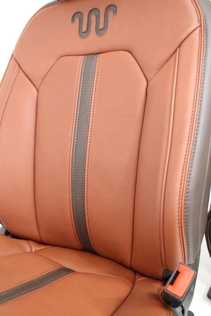 2015 - 2022 Ford F150 Super Duty Front Seats, King Ranch OEM Brown Leather