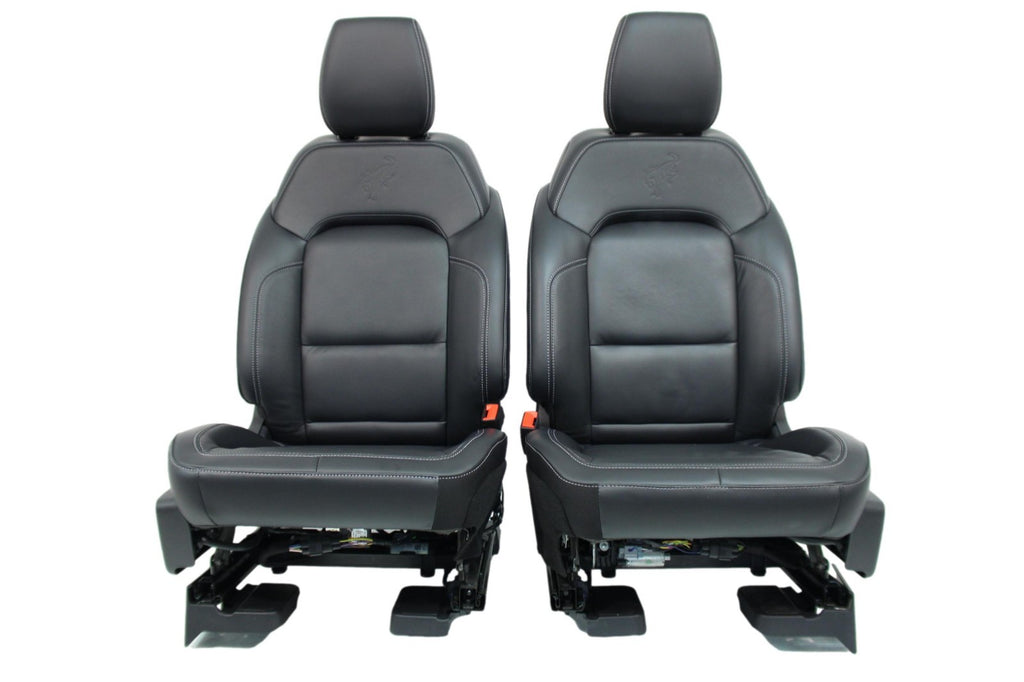 2021 - 2026 Ford Bronco Seats Set, 4-Door Outer Banks Black Leather Heated OEM