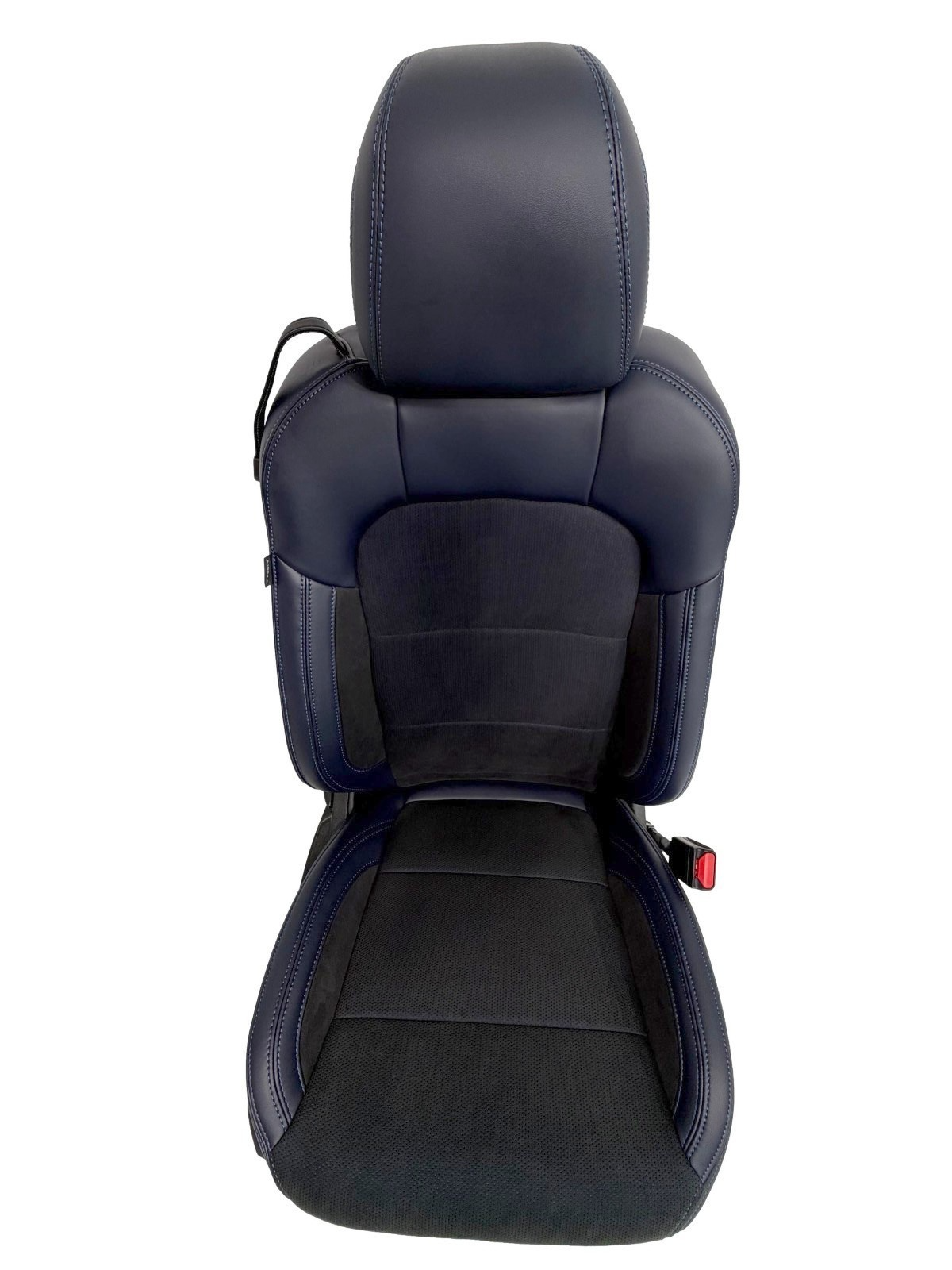 24-26 Mustang Dark Horse Coupe Seats Set, Black Indigo Blue Leather Suede