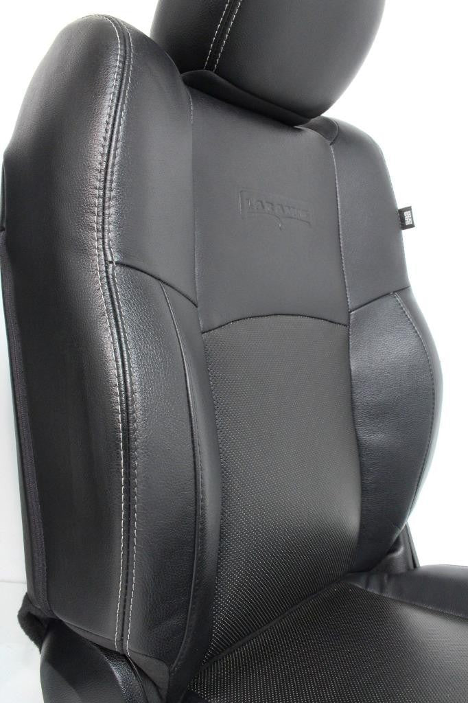 2002 - 2018 Ram Front Seats, Laramie Black Leather Heated Cooled w/ Memory