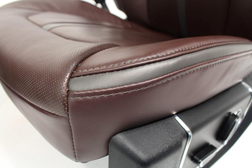 2015 - 2022 Ford F150 Super Duty Platinum Seats Set, Brunello Leather Heat Cool