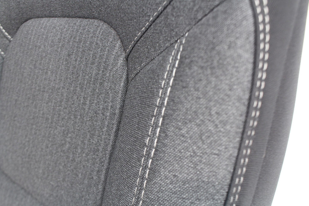 2019 - 2026 Ram 1500 Drivers Seat, Powered w/ Lumbar, Dark Gray & Black Cloth DT