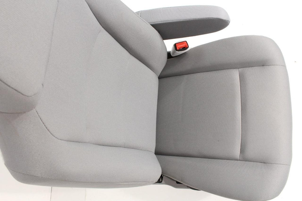 Ford Econoline Front Bucket Seats, Gray Cloth w/ Folding Armrests, Fits 1997+