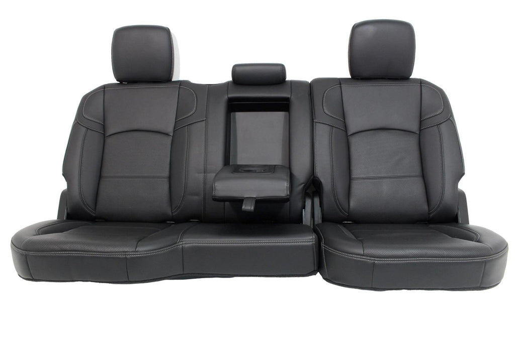 2009-2024 Dodge Ram Rebel Black Leather Heated & Cooled Front and Rear Seats