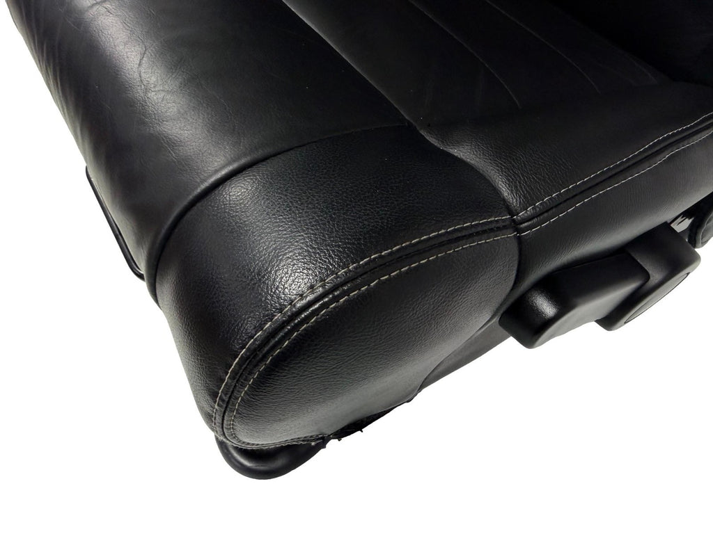2007-2018 Jeep JK JKU 4-Door Wrangler Unlimited Seats Set, Black Leather Heat