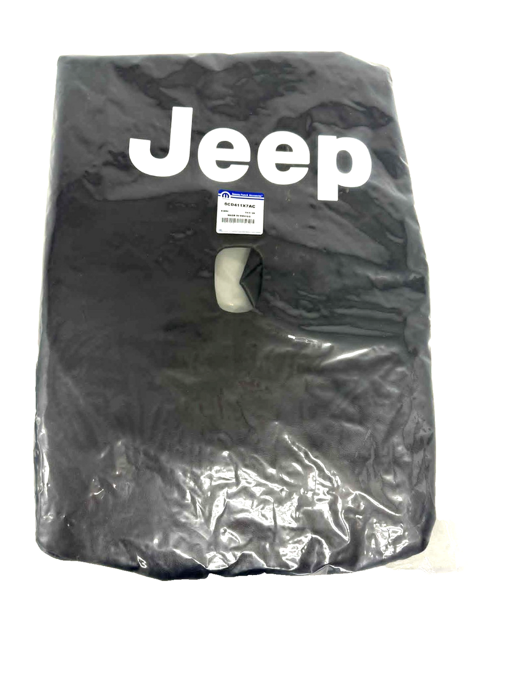 2018 + Jeep Wrangler  Spare Tire Cover 18” 6CD411X7AC Black Leather  w/ Camera